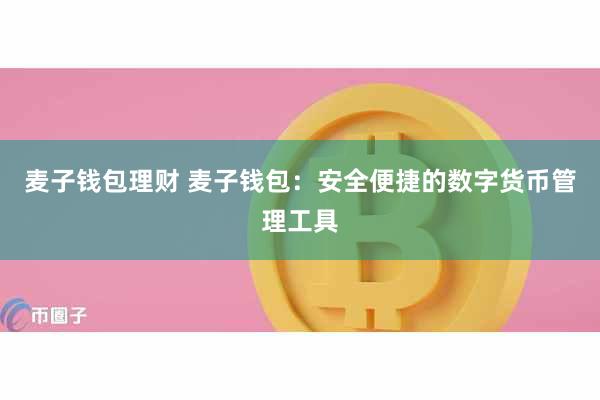 麦子钱包理财 麦子钱包：安全便捷的数字货币管理工具