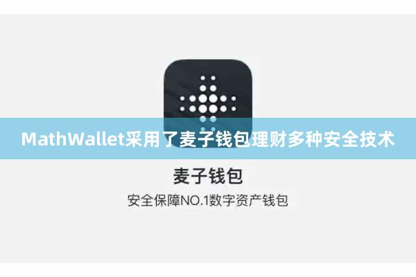 MathWallet采用了麦子钱包理财多种安全技术